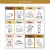 Antonym Posters - Daisy Gingham Neutrals English Decor - Miss Jacobs Little Learners