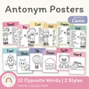Antonym Posters - Pastel English Decor - Miss Jacobs Little Learners