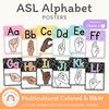 ASL Alphabet Posters - American Sign Language - Cutesy Decor - Miss Jacobs Little Learners