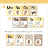 ASL Alphabet Posters: American Sign Language - Happy Hive Classroom Decor - Miss Jacobs Little Learners