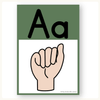 ASL Alphabet Posters (American Sign Language) - Modern Botanical - Miss Jacobs Little Learners