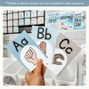 ASL Alphabet Posters - American Sign Language - Modern Ocean Theme - Miss Jacobs Little Learners