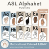 ASL Alphabet Posters - American Sign Language - Modern Ocean Theme - Miss Jacobs Little Learners