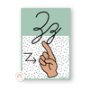 ASL Alphabet Posters - American Sign Language - Spotty Pastel - Miss Jacobs Little Learners