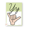ASL Alphabet Posters - American Sign Language - Spotty Pastel - Miss Jacobs Little Learners