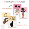 ASL Alphabet Posters - American Sign Language - Spotty Pastel - Miss Jacobs Little Learners