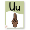 ASL Alphabet Posters (American Sign Language) - Woodland Decor - Miss Jacobs Little Learners