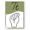 ASL Alphabet Posters (American Sign Language) - Woodland Decor - Miss Jacobs Little Learners