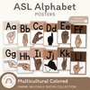 ASL (American Sign Language) Alphabet Posters | NEUTRALS | Ombre Neutrals - Miss Jacobs Little Learners