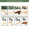 Auslan Alphabet Posters (Australian Sign Language) - Modern Botanical - Miss Jacobs Little Learners