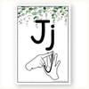 Auslan Alphabet Posters (Australian Sign Language) - Modern Botanical - Miss Jacobs Little Learners