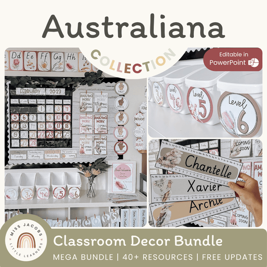 Australiana Classroom Decor Bundle
