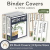 Binder Covers and Spine Labels - Boho Plants Classroom Decor - Miss Jacobs Little Learners
