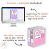 Binder Covers and Spine Labels - Cutesy Classroom Decor - Miss Jacobs Little Learners