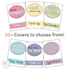 Binder Covers and Spines | PASTELS | Editable - Miss Jacobs Little Learners