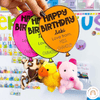 Birthday Balloon Straw Toppers | Birthday Gift Tags for Students | Editable - Miss Jacobs Little Learners