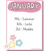 Birthday Display | Daisy Gingham Pastels Classroom Decor | Editable - Miss Jacobs Little Learners