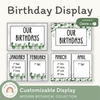 Birthday Display - Modern Botanical Classroom Decor - Miss Jacobs Little Learners