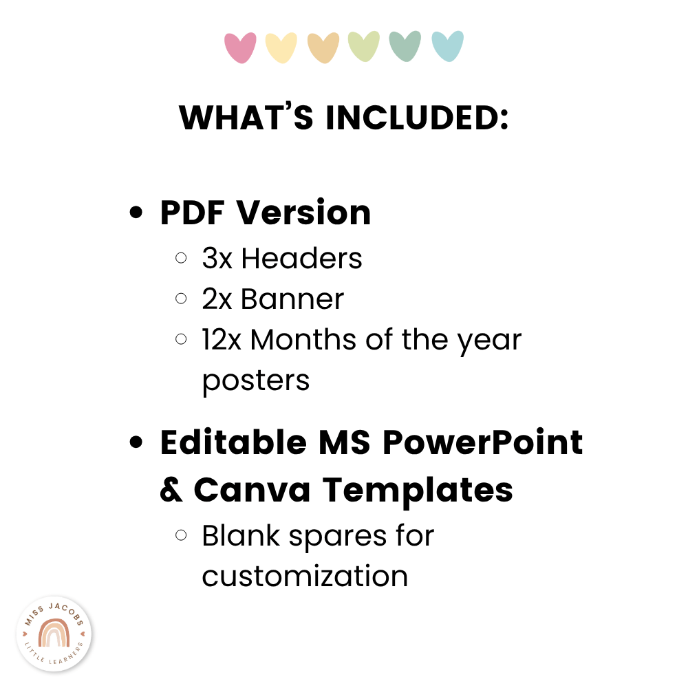 Birthday Chart - Spotty Pastel Classroom Decor - Miss Jacobs – Miss ...