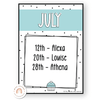 Birthday Display - Spotty Pastel Classroom Decor - Miss Jacobs Little Learners