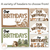 Birthday Display - Woodland Theme Classroom Decor - Miss Jacobs Little Learners