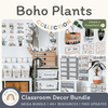 Boho Plants Classroom Decor Bundle - Miss Jacobs Little Learners