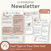 Boho Vibes Classroom Newsletter Templates - Miss Jacobs Little Learners