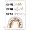 Boho Rainbow Motivational Classroom Posters - Miss Jacobs Little Learners