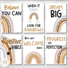 Boho Rainbow Motivational Classroom Posters - Miss Jacobs Little Learners
