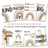 Boho Rainbow Motivational Classroom Posters - Miss Jacobs Little Learners