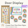 Bright Rainbow Door Display Classroom Decor - Miss Jacobs Little Learners