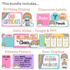 Bright Rainbow Theme Classroom Essentials Decor Pack - Miss Jacobs Little Learners