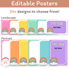 Bright Rainbow Theme Classroom Essentials Decor Pack - Miss Jacobs Little Learners