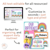 Bright Rainbow Theme Classroom Essentials Decor Pack - Miss Jacobs Little Learners