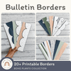 Bulletin Board Borders - Boho Plants Classroom Decor - Miss Jacobs Little Learners