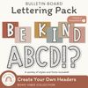 Bulletin Board Lettering Pack - Boho Vibes Theme - Miss Jacobs Little Learners