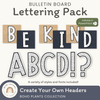 Bulletin Board Letters - Boho Plants Classroom Decor - Miss Jacobs Little Learners