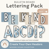 Bulletin Board Letters - Modern Ocean Classroom Decor - Miss Jacobs Little Learners