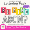 Bulletin Board Letters - Spotty Bright Classroom Decor - Miss Jacobs Little Learners