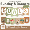 Bunting Banners - Bulletin Board Letters - Woodland Classroom Decor - Miss Jacobs Little Learners