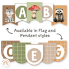Bunting Banners - Bulletin Board Letters - Woodland Classroom Decor - Miss Jacobs Little Learners