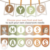 Bunting Banners - Bulletin Board Letters - Woodland Classroom Decor - Miss Jacobs Little Learners