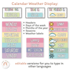 Calendar & Weather Display - Spotty Pastel Classroom Decor - Miss Jacobs Little Learners