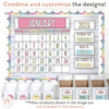 Calendar & Weather Display - Spotty Pastel Classroom Decor - Miss Jacobs Little Learners