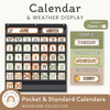 Calendar & Weather Display - Woodland Theme Classroom Decor - Miss Jacobs Little Learners