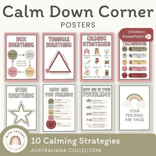 Calm Down Corner Kit - Austaliana Classroom Decor