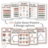 Calm Down Corner Posters - Boho Rainbow Classroom Decor - Miss Jacobs Little Learners