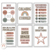 Calm Down Corner Posters - Boho Rainbow Classroom Decor - Miss Jacobs Little Learners