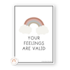 Calm Down Corner Posters - Boho Rainbow Classroom Decor - Miss Jacobs Little Learners