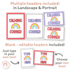 Calm Down Corner Posters - Bright Classroom Decor - Miss Jacobs Little Learners